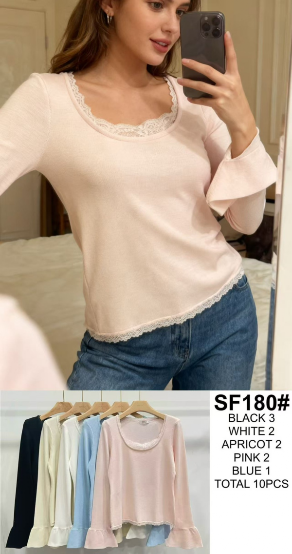 Bluzki damskie Roz Standard, Mix kolor Paczka 10 szt